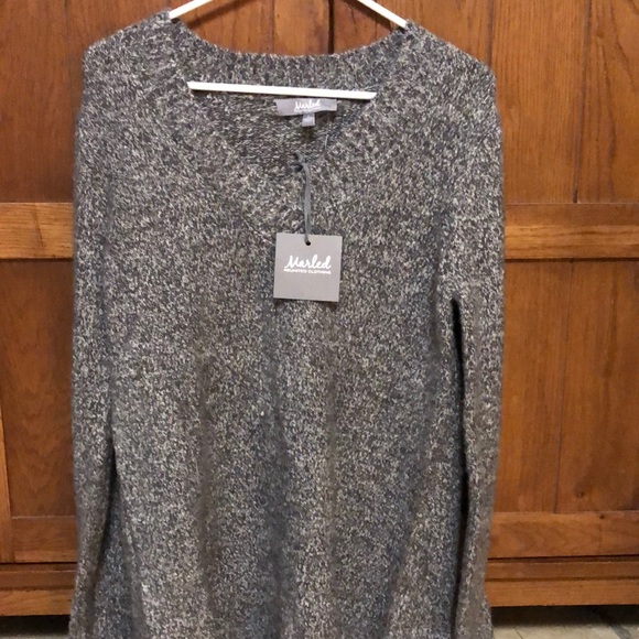 Marled Sweaters - grey sweater